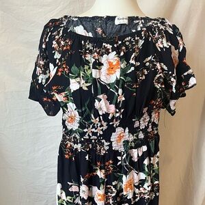 Elegant Floral Black Jumpsuit